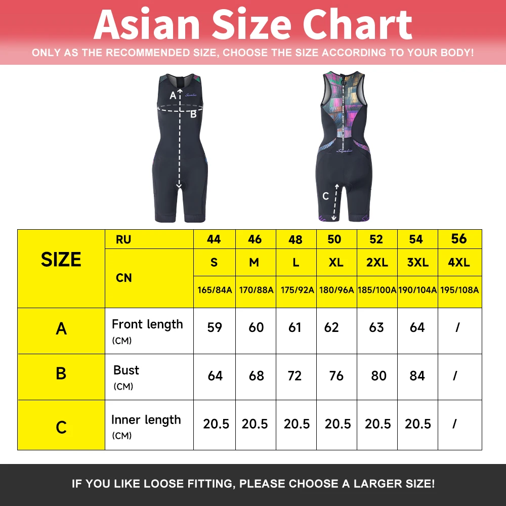 Santic Women's Triathlon Cycling Suits Sleeveless Sponge Padded Quick-Drying for Running Swimming triathlon cycling suit