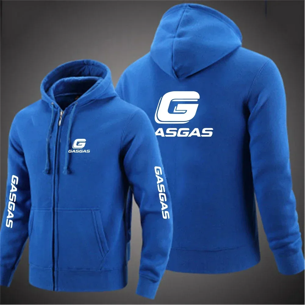 thumbnail image 1 of Sudaderas con capucha de GasGas para hombre, sudadera cálida de lana para hombre, ropa de calle de moda, jerséis holgados y transpirables informales para hombre, capucha de marca, 1 of 4