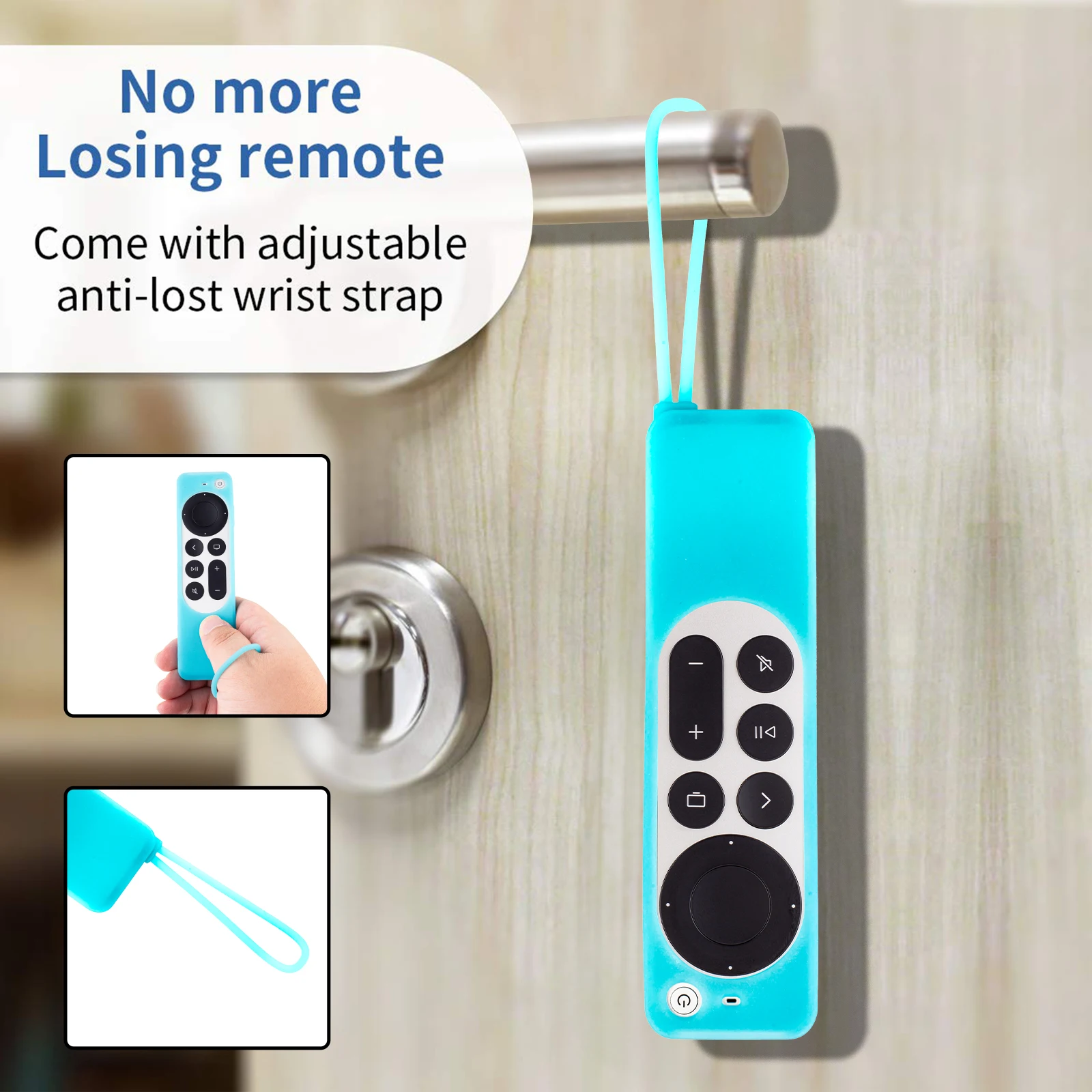 Universal Silicone Remote Protective Case for Apple TV 4K Siri Remote Anti-Slip Shockproof Soft Cover silicone remote case silicone remote cover silicone remote sleeve remote controller cover silicone case protector