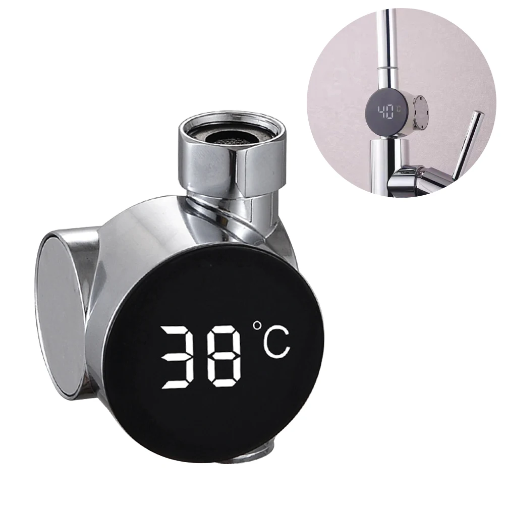 BathroomKitchenFaucetWaterThermometerLEDTemperatureDisplayFor