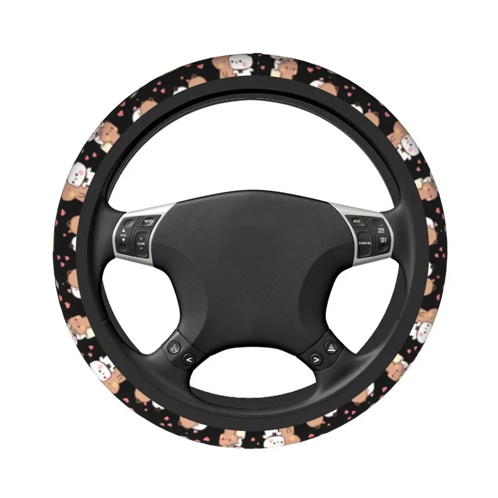 38cm Lenkrad abdeckungen Bubu Dudu Liebes geschichte Universal niedlichen Panda Bär Auto-Styling Mode Auto Zubehör – Detail 4