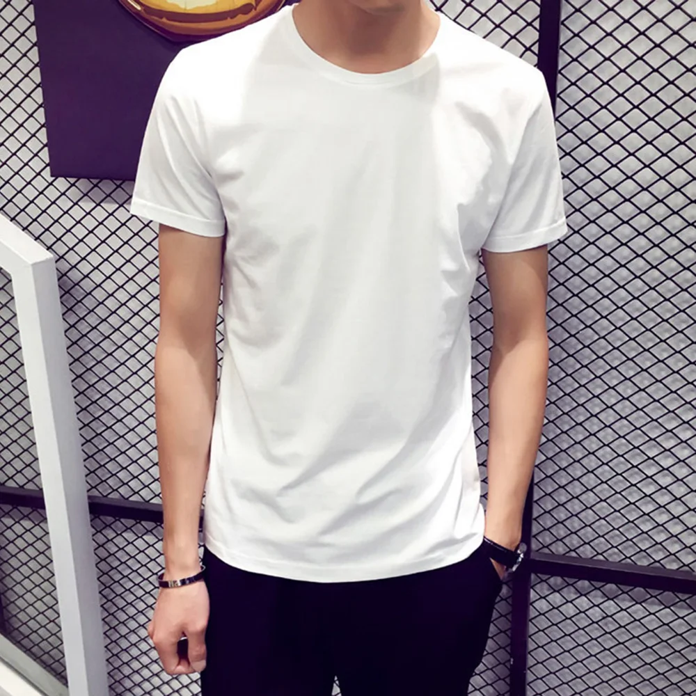 

Fashion Hot New T-Shirt Tee Tight Plus Top Fitness Sports Gym Summer Hip Hop L-2XL T-Shirts T-shirt Mens Plain