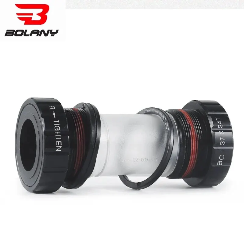 Bicycle Bottom Bracket BOLANY Bicycle Bottom Bracket Aluminum Alloy Bearing BB Screw Type Bicycle Axis MTB Road Bike Waterproof Super Light Parts