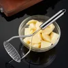 Kitchen Gadget Creative Mud Press Masher Puree Juice Maker Stainless Steel Potatoes Crusher Pusher Fruit Tools
