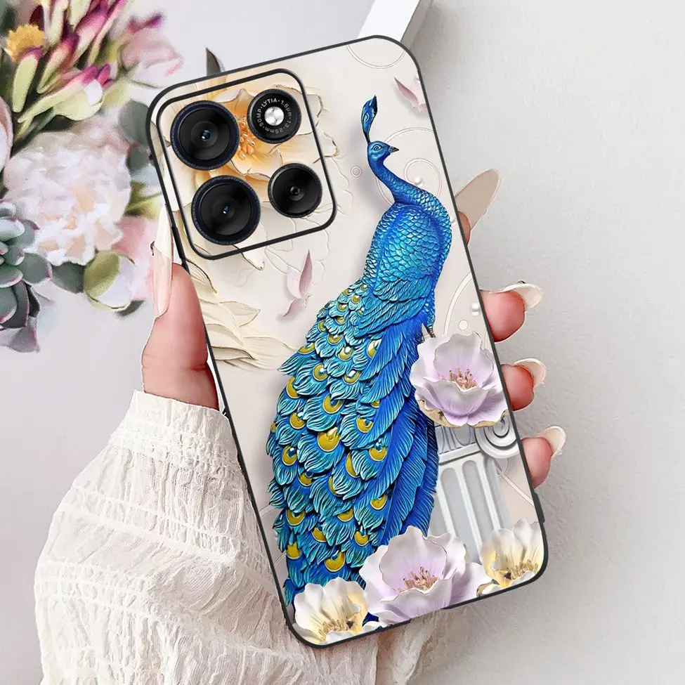 Cute Cartoon Cat & Butterfly Luxury Phone Case – Stylish Protection