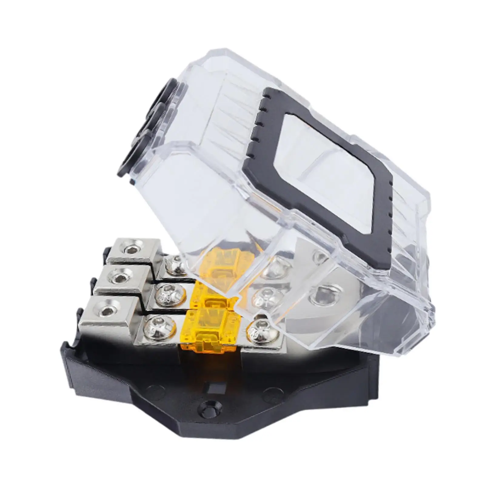 Bloque De Distribución De Energía Estéreo Para Coche Y Barco - 1 Entrada A 5 Salidas Con Portafusibles, Ideal Para Instalaciones De Audio
