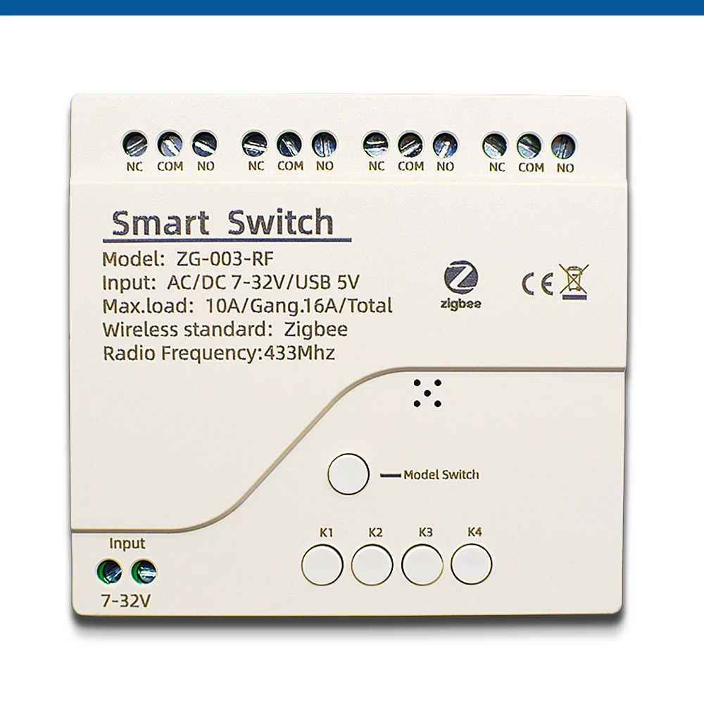 WiFi, Tuya Vida Inteligente, 7-250V, Receptor RF433.92