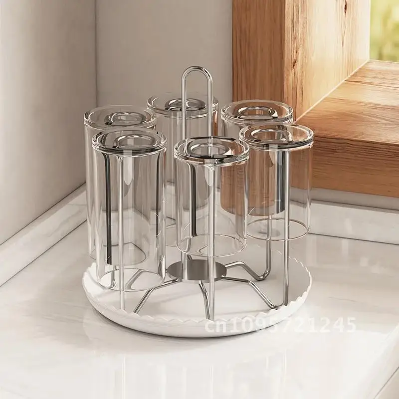 304 Stainless steel Cup Holder Countertop Drain Storage Rack Tree Shape Storage Upside Cup Down Coffee Tea Glass Rack Holder