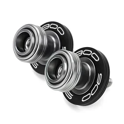 Enhanced Motorcycle Swingarm Spools and Tire Valve Cap Set (Titanium)