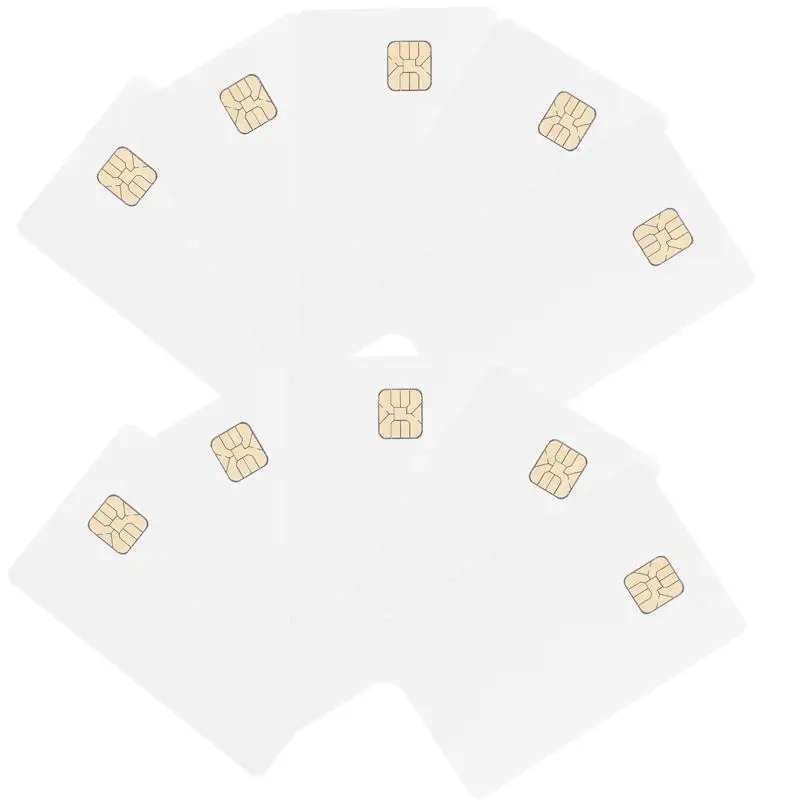 10 Pcs White Card With Chip Access Control System Ic Card For Hotel Blank Intelligent White Credit Clone Cards Chips Big Truck