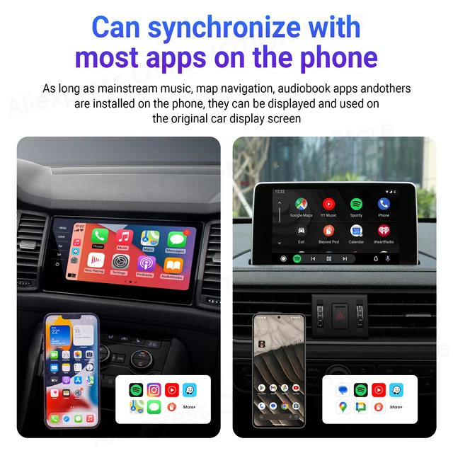 Adattatore Android e CarPlay wireless 2 in 1, Converte