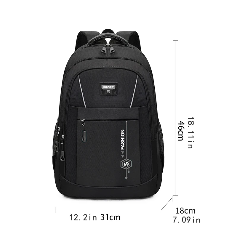 Large capacity, adjustable shoulder strap, multiple compartments, suitable for daily commuting and travel, durable backpack
