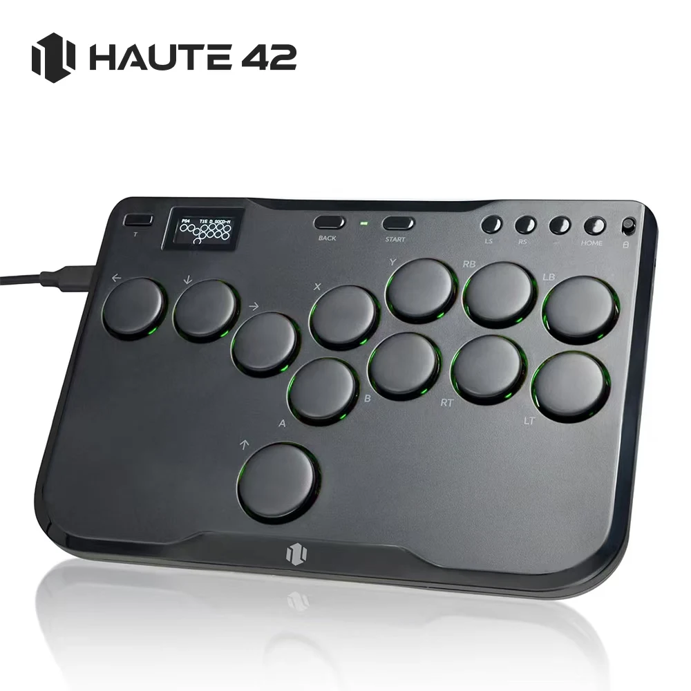 HAUTE 42 アーケードコントローラー Amazon | Haute42 レバーレスアケコン 超薄型オールボタン