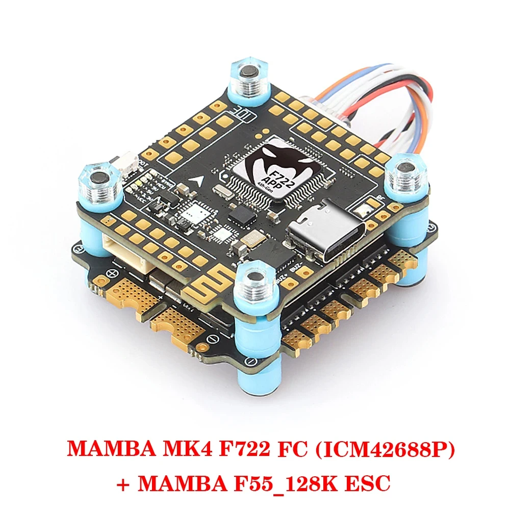 ตัวเลือกสินค้า ตัวควบคุมโดรนแข่ง 4in1 ESC Dshot สำหรับ FPV Racing Drone