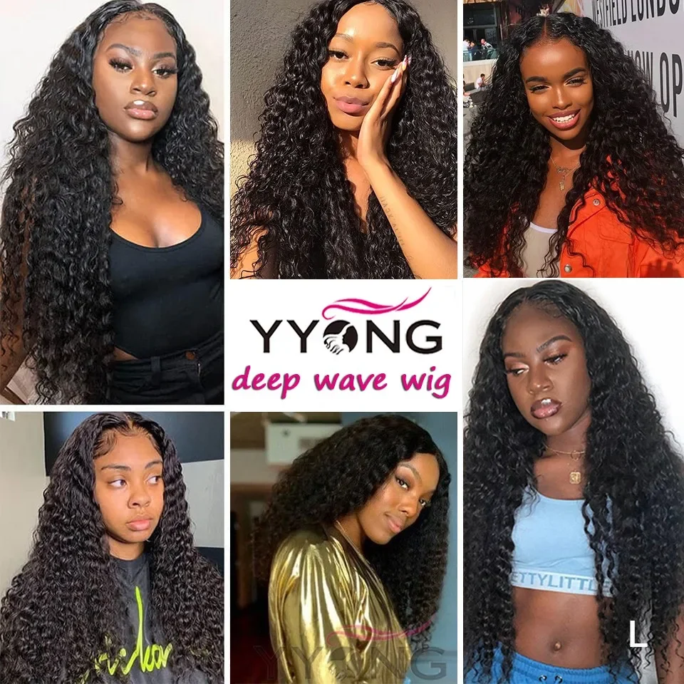 Human Hair Bundles Yyong Hair 3 Bundle Deals Brazilian Hair Weave Bundles Water Wave Extensions Natural Color Can Be Dyed 100% Human Remy