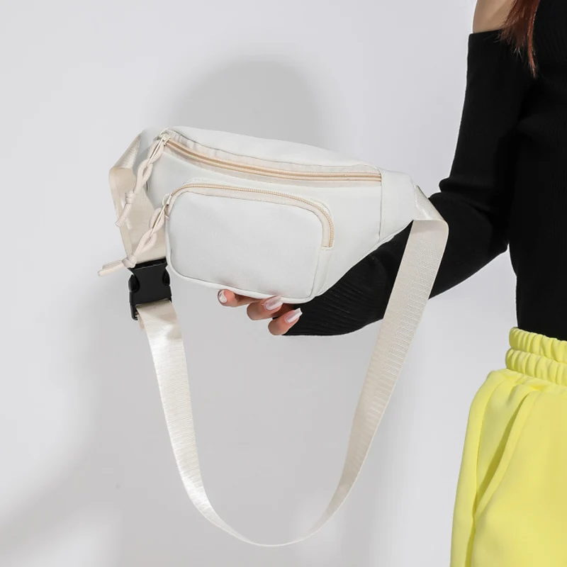 Fashion Chain Fanny Pack Banana Waist Bag New Brand Belt Bag Women Waist  Pack Nylon Chest Bag Belly Bag