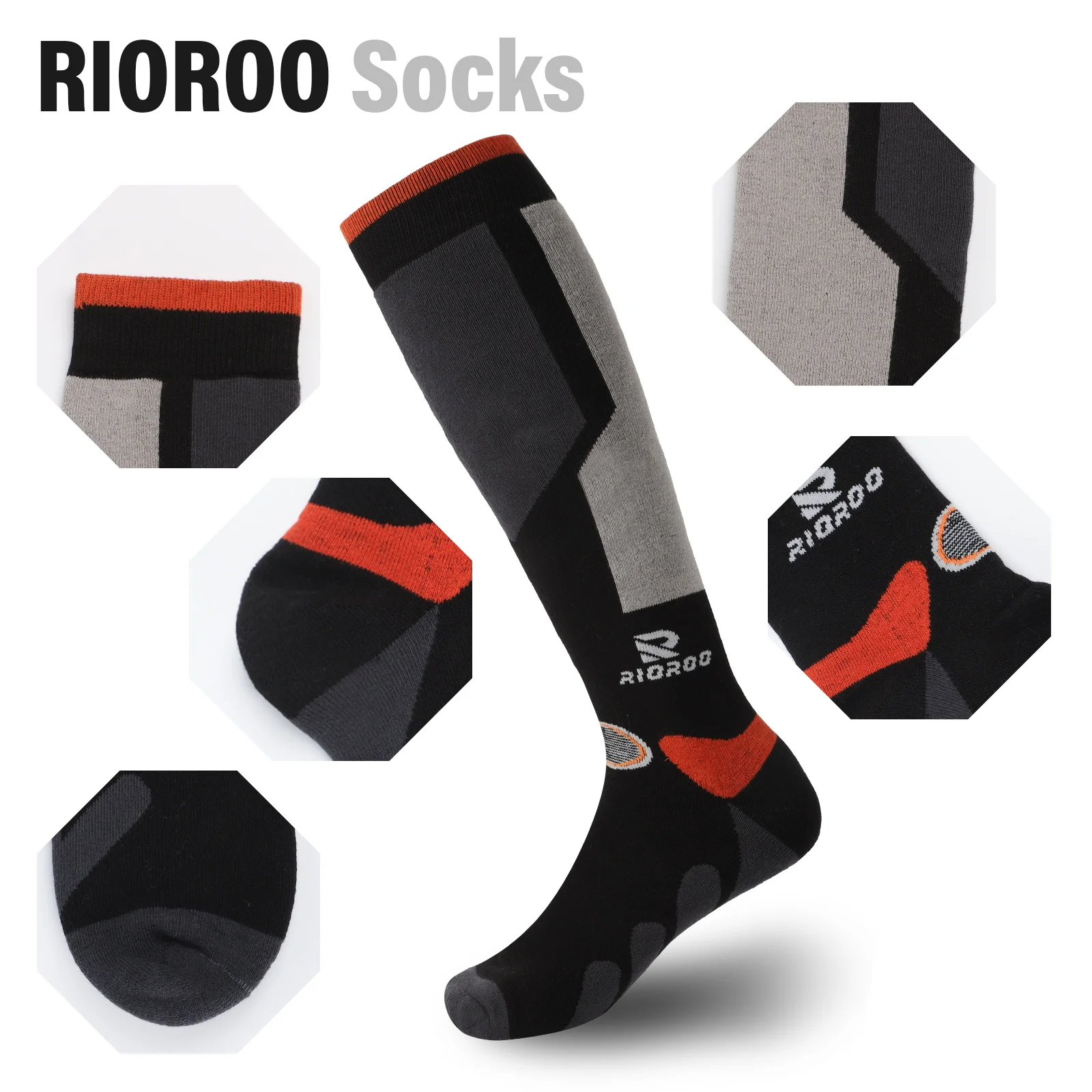 Findway Thermal Winter Cotton Men Women Ski Socks Children Sports Socks Snowboarding Cycling Adult Skiing Thicker Leg Warm