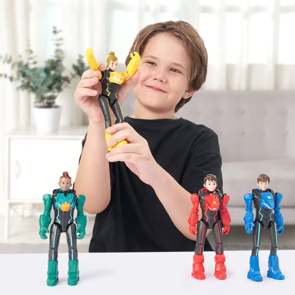 Quantum Heroes Dinoster 7.8'' Armored Action Figure 2 Form Over 10