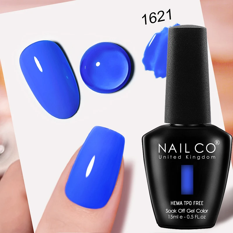 NAILCO Premium Soft Color Gel Polish - Vibrant Semi-Permanent Varnish, HEMA & TPO Free