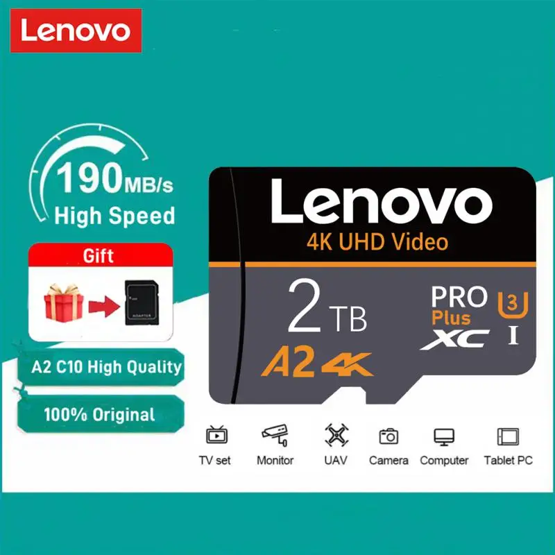Lenovo 2Tb Tf Flash Memory Card 256Gb Micro Tf/Sd Card 1Tb Sd Memory Card 128Gb Mini Sd Card Adapter Android Per Steam Deck Ps5