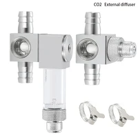 ZRDR Aquarium DIY CO2 Diffuser Fish Tank CO2 External Atomizer Aluminum Alloy CO2 Generator Regulator Accessories CO2 Diffuser 1