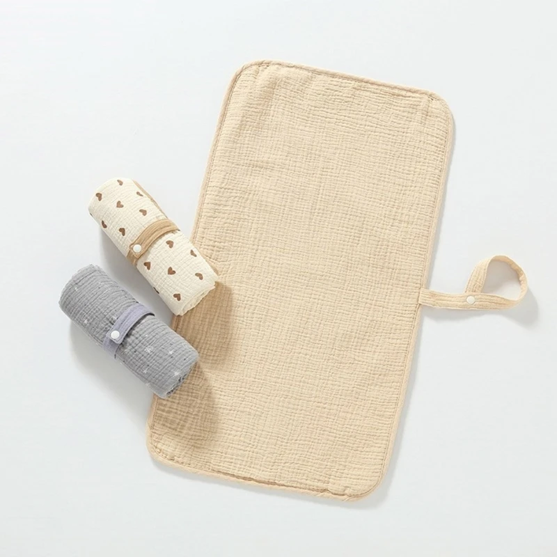 2 PCs New Waterproof Double Layers Cotton Gauze Baby Diaper Changing Pads Portable Breathable Newborn Nappy Changing Pad Liner
