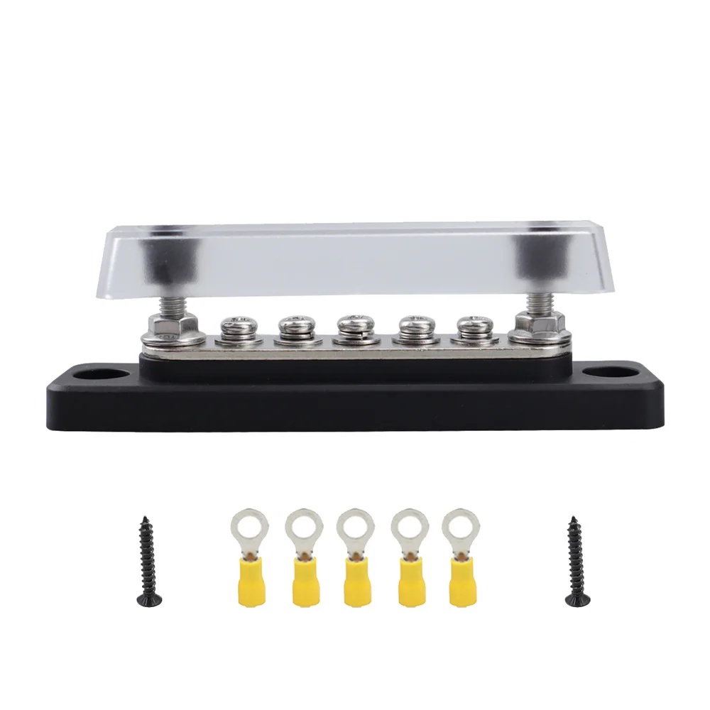 For High Current DC Busbar 48V 100A with Cover New Marine Yacht Busbar