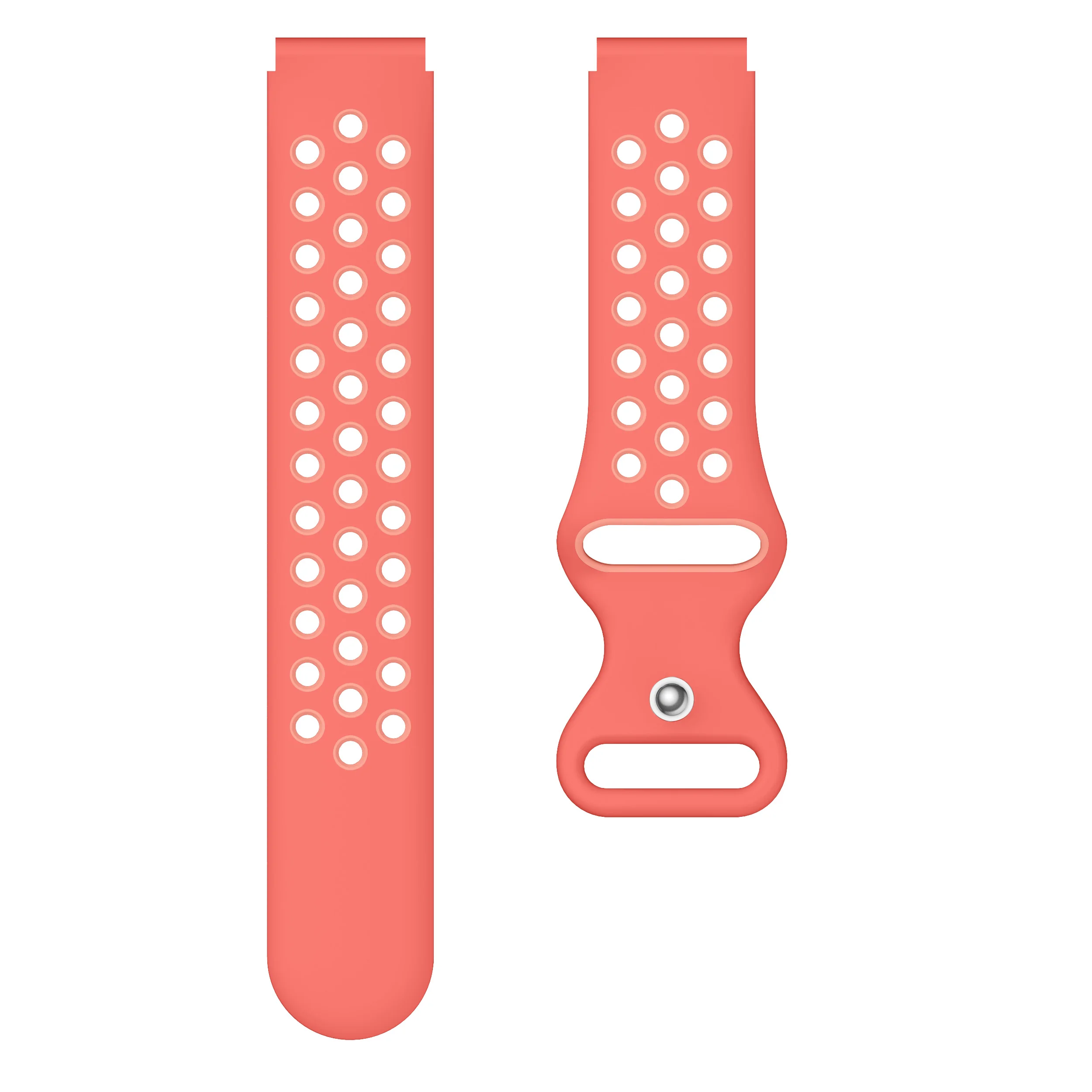 Sporty 18mm Breathable 8-Shaped Buckle Watch Strap