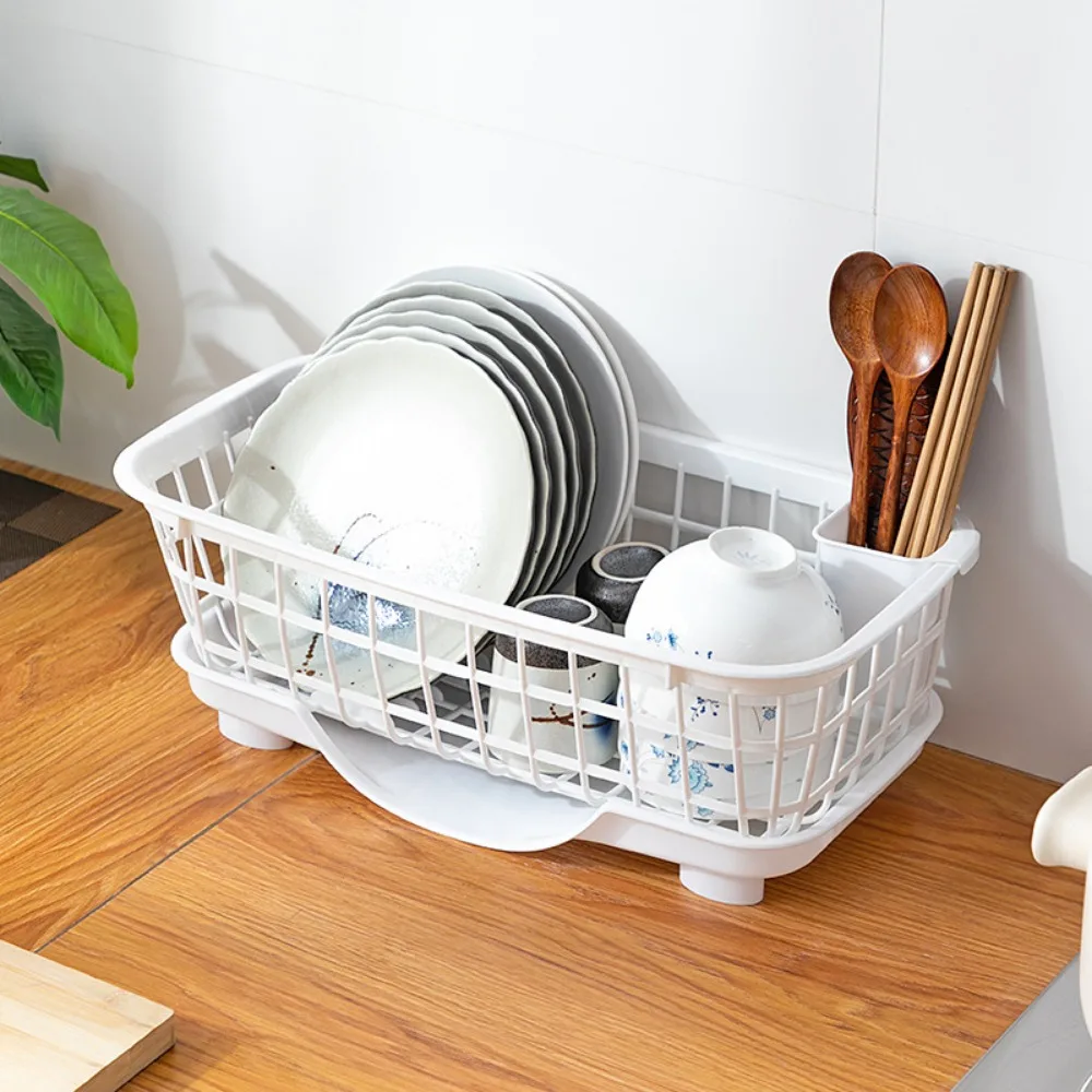 1pc kitchen bowl and plate drain rack, hollow drain, base separation, selected materials, multifunctional storage 3