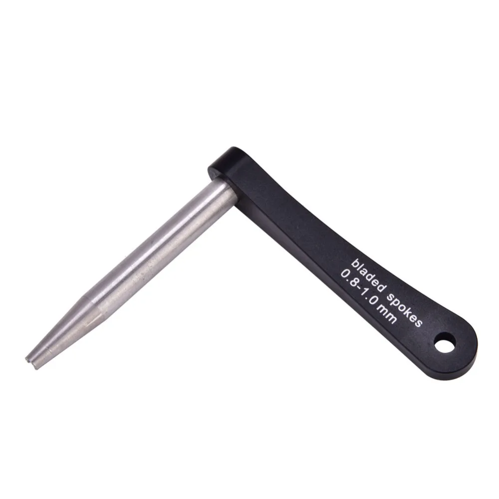 0.8mm에서 1.0mm까지 휠 스포크 홀더 도구 블랙 경량 스포크 수리 도구 알루미늄 합금 + 스테인리스 스틸 자전거 스포크 홀더