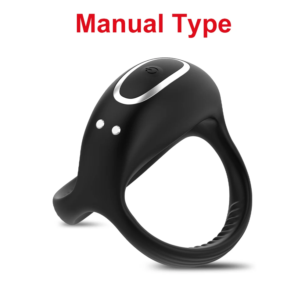 Vibrating Cock Ring for Men Silicone Penis Rings Intense Vibration Mens Vibrator Longer Harder Stronger Erection Adult Sex Toys