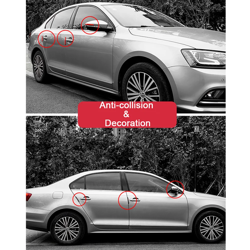 Car Door Edge Guards 6Pcs Auto Protection Buffer Trim Molding Scratch Protector Crash Bar For Audi BMW