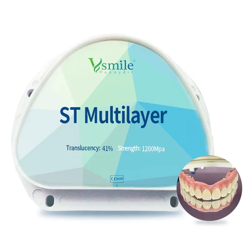 

Vsmile ST Multilayer Zirconia Cadcam Block For Amann Girrbach Milling Machine Ceramic Blank for Dental Restoration