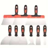 Putty knife,9 Piece Stainless Steel Paint Scraper Tool Set,With Taping Knife Tool for Repairing Drywall, Removing Wallpaper 1