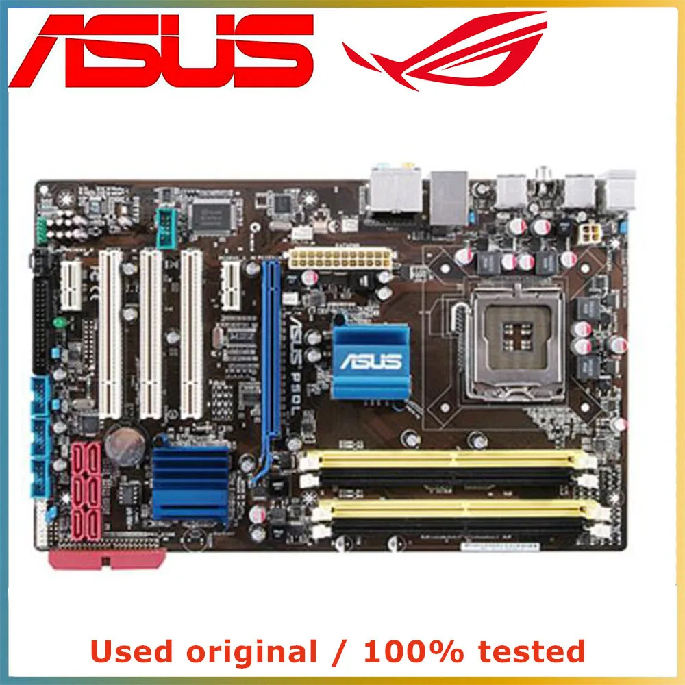 

Для Intel P43 для ASUS P5QL материнская плата для компьютера LGA 775 DDR2 16G десктопная материнская плата SATA II PCI-E 2,0 X16