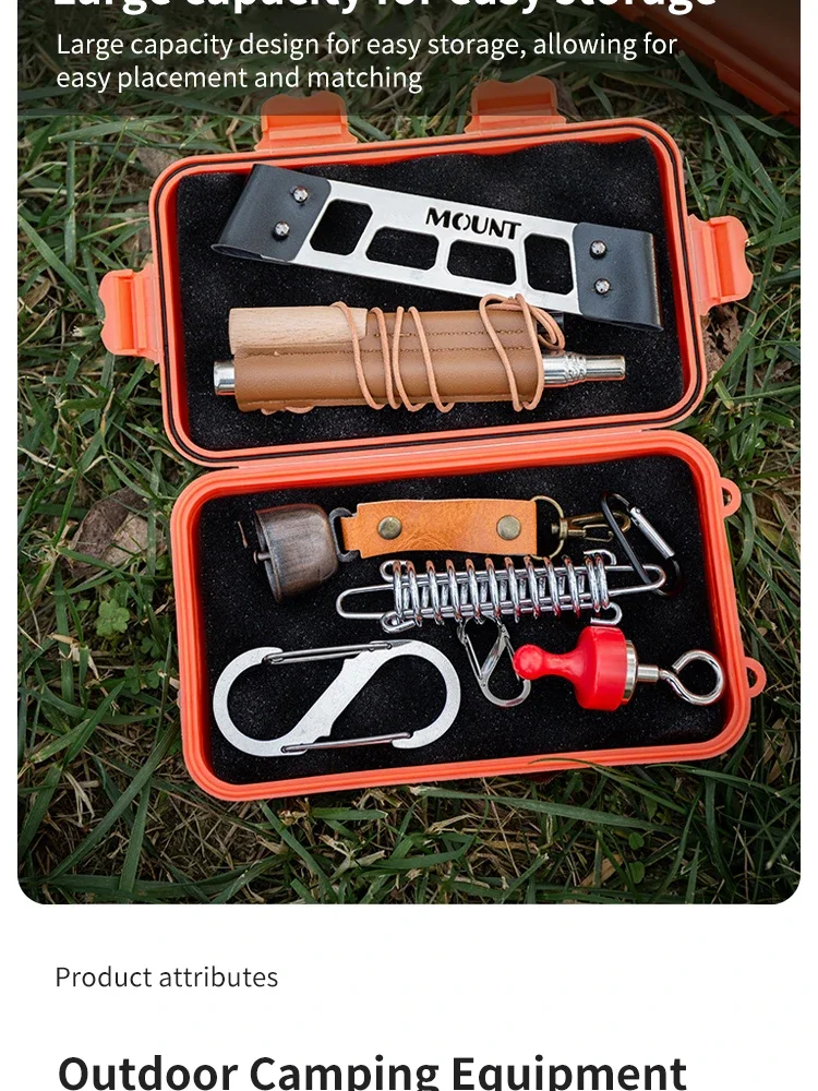 Small Gadget Camping Outdoor Survival Box Shockproof Waterproof Sealed Storage Small Size