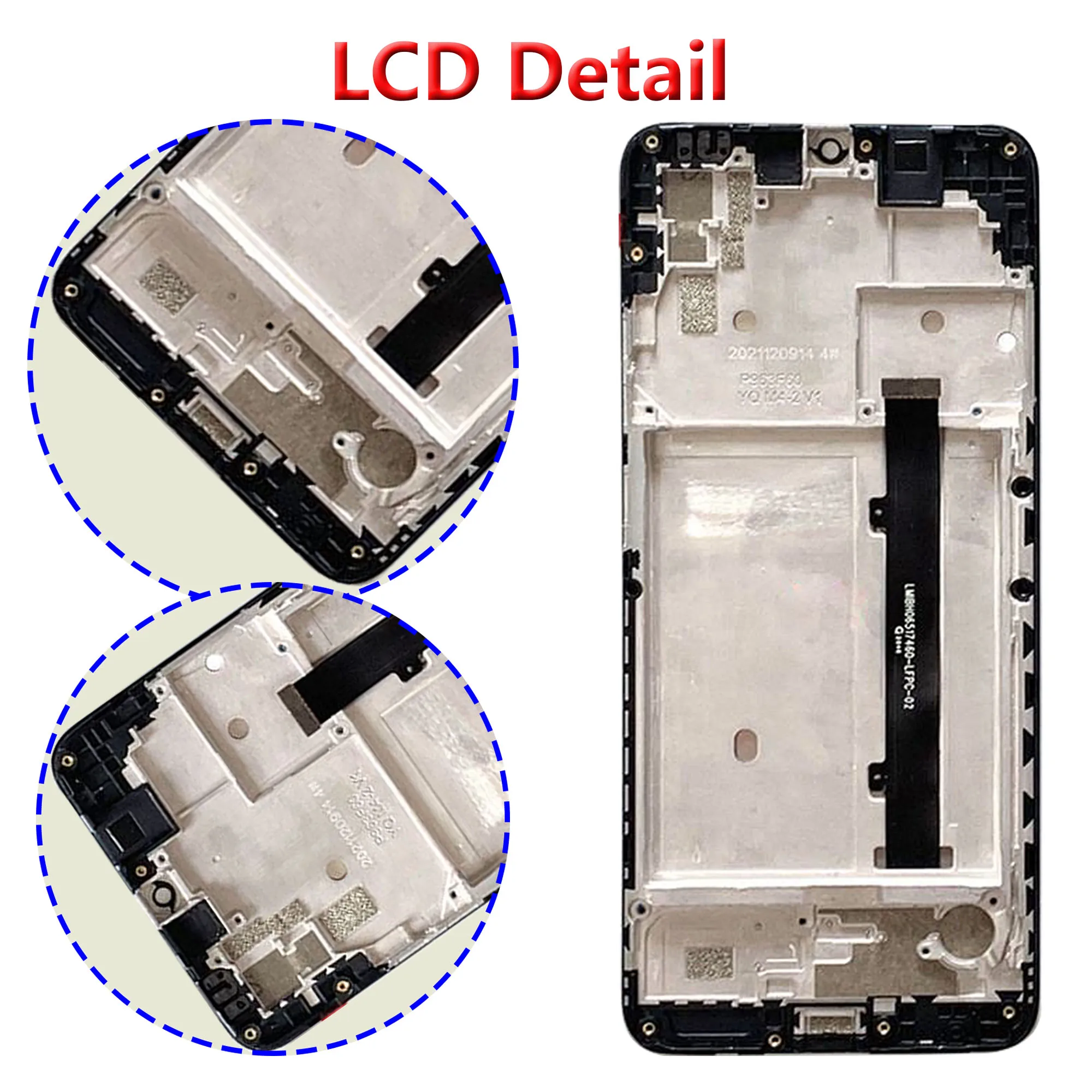Original LCD Display For ZTE Blade A51 (2021) With Frame Touch