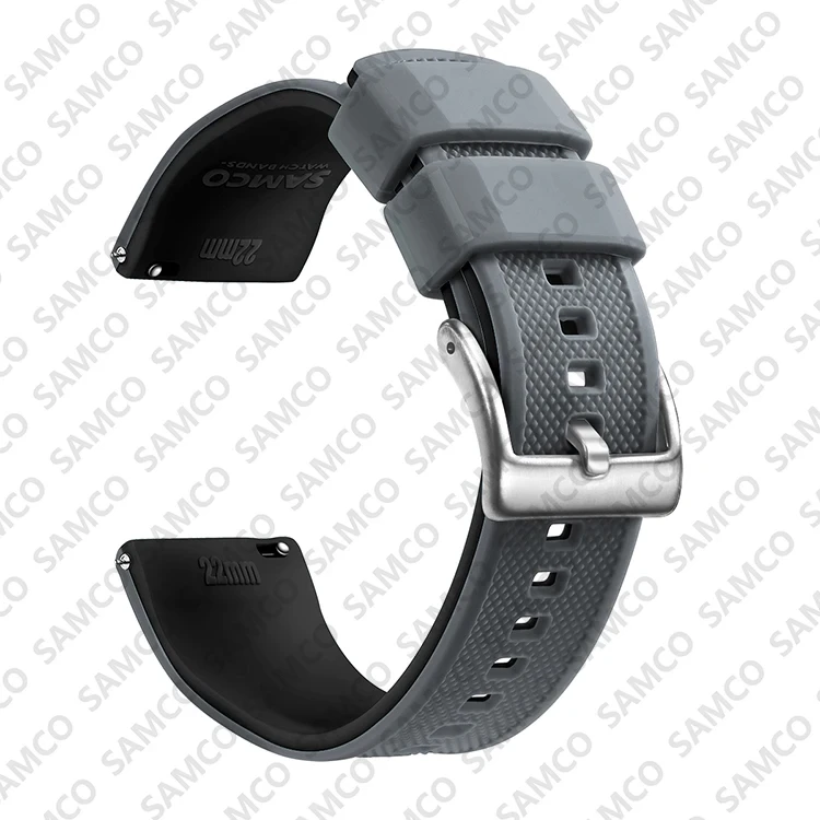 Enhanced Quick Release Silicone Watch Strap - Premium Rubber Band Replacement