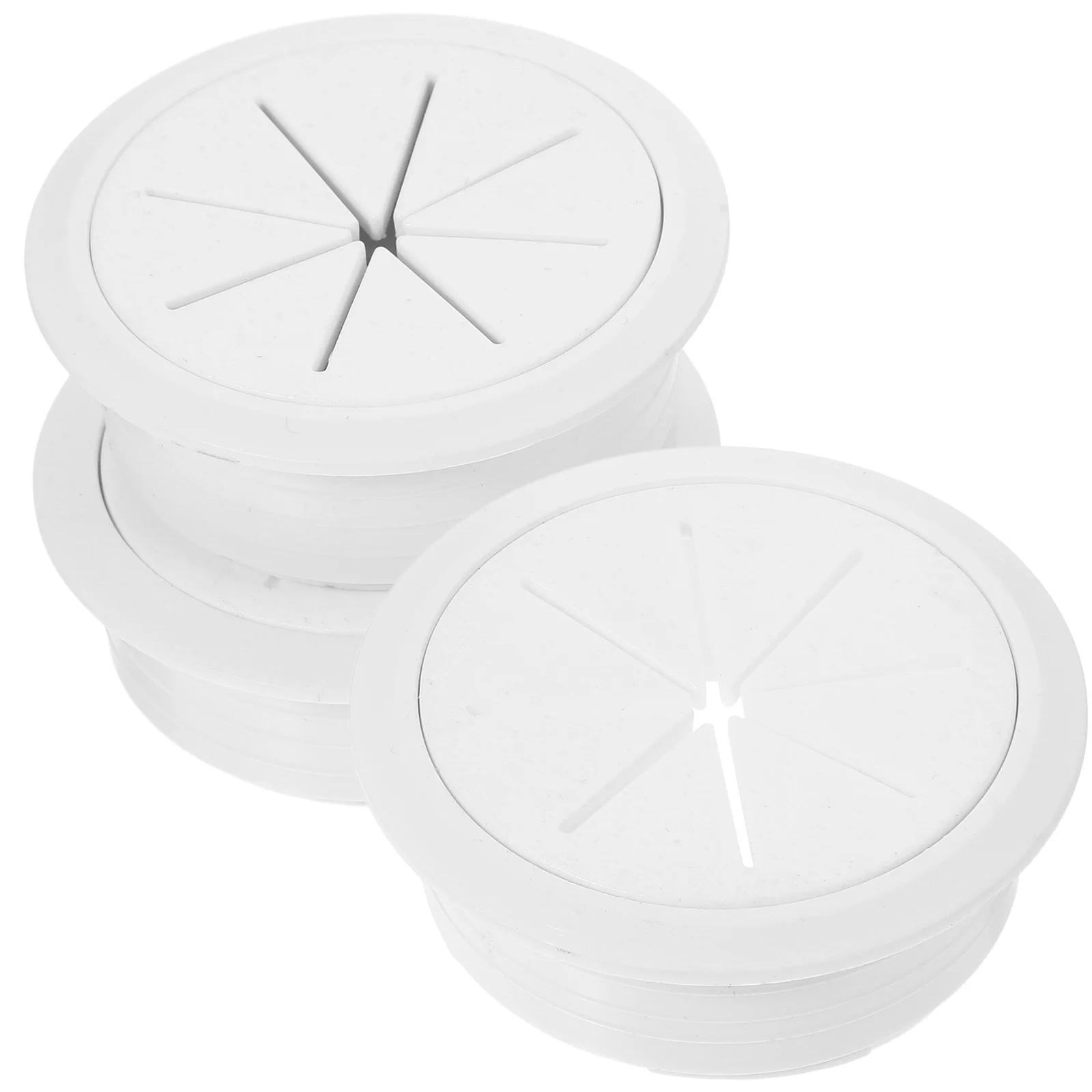 

3 pcs Desk Grommet Desktop Cable Hole Covers Round Cord Hole Plugs Plastic Wire Hole Plugs for Cord Organizer