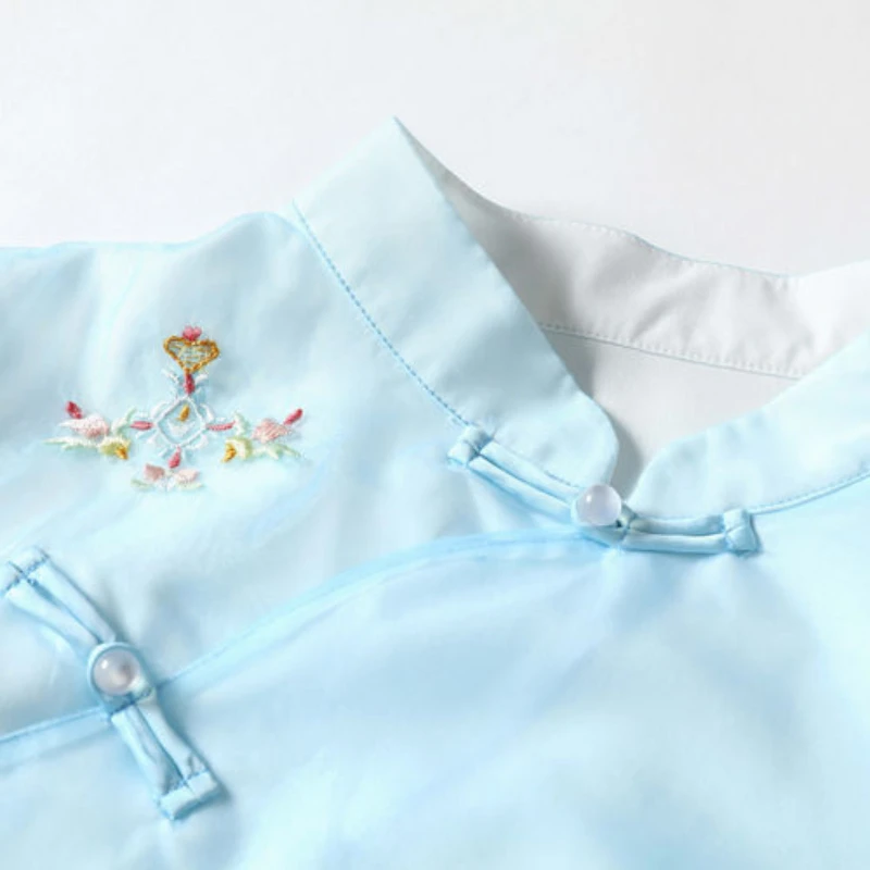 FASLOLSDP Chemisier En Mousseline Pour Femme - Été - Printemps