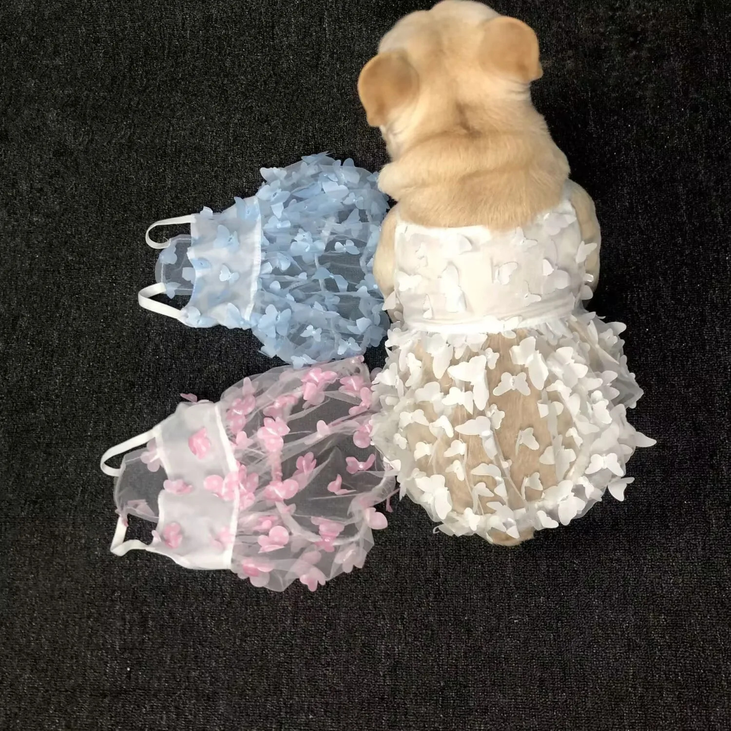 Summer Mesh Dress Pet Dog Clothes for Small Dogs Clothing Puppy Dresses