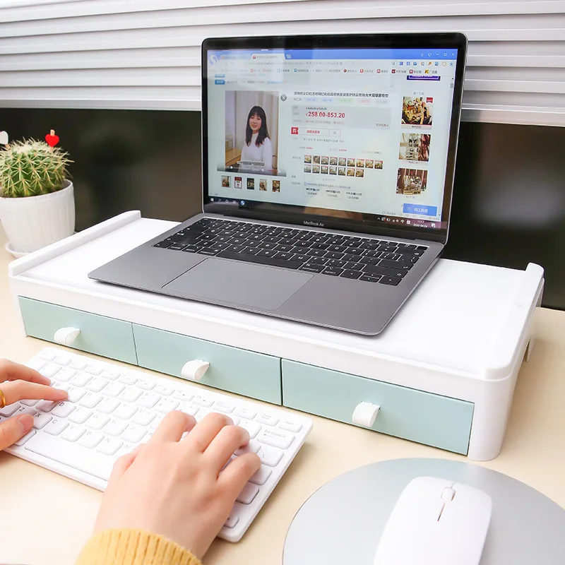 

Office Computer Monitor Screen Booster Stand Increase Rack Dormitory Desktop Storage Bedroom Table Stationery Storage Bracket