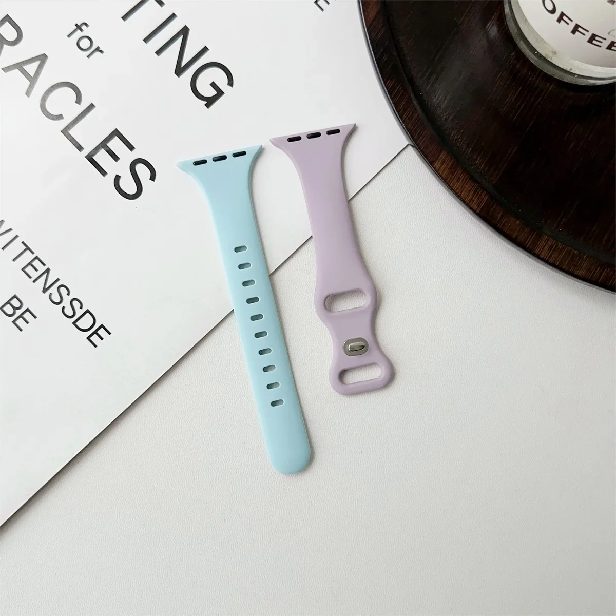 Thin Silicone Solid Color Strap Bracelet