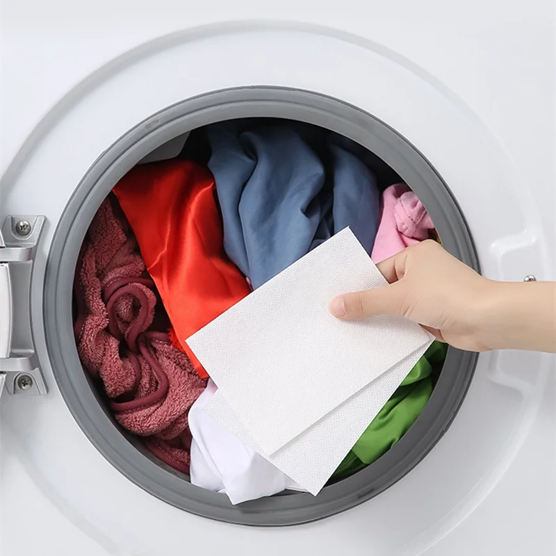 24pcs/pack Anti Cloth Dyed Laundry Color Run Remove Sheet Color catcher in  Washing Machine Protect The Clothes