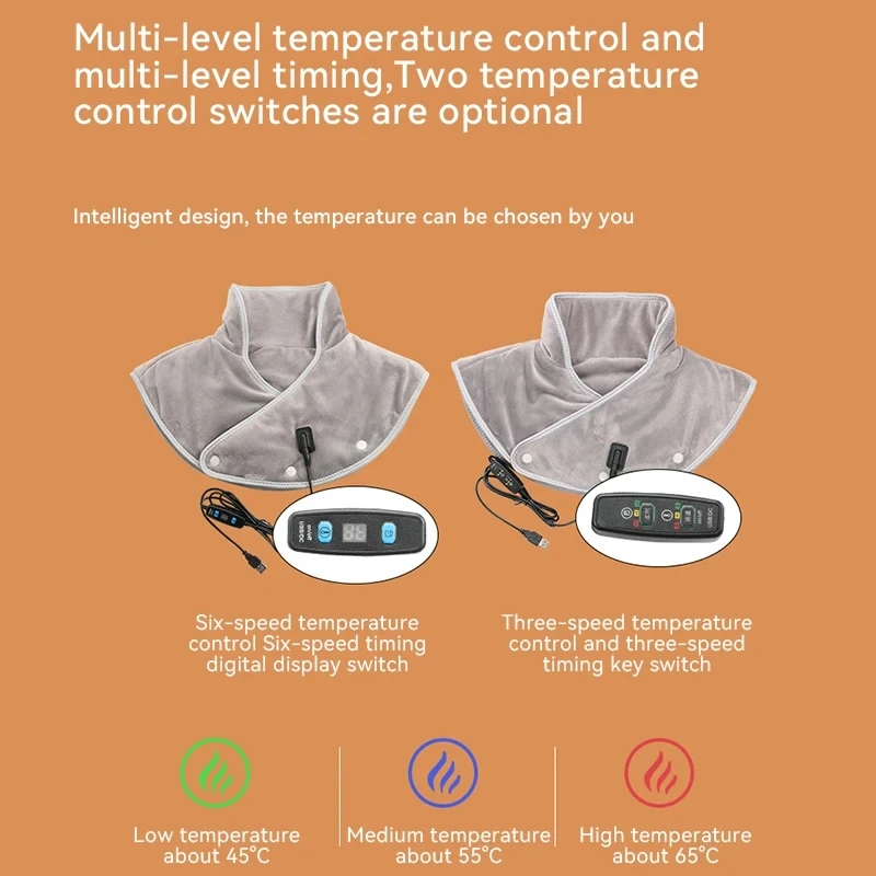 Electric Shoulder Heating Pad for Shoulder Neck Pain Relief Back Brace Wrap Thermal Compress Washable Shawl Warmer Relieve Fatig 2