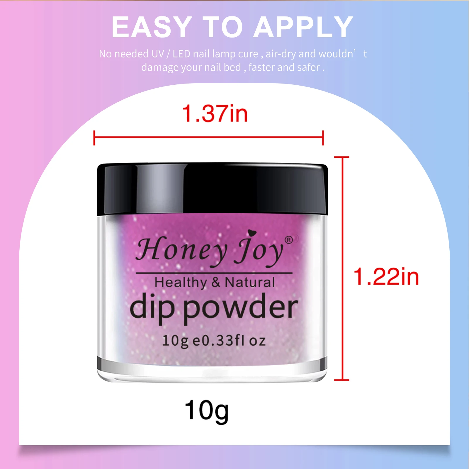 Finer Sequins Holographic Dip Powder Temperature Color Changing Shine Glitter Dipping Nails Pigment No UV Light Needed