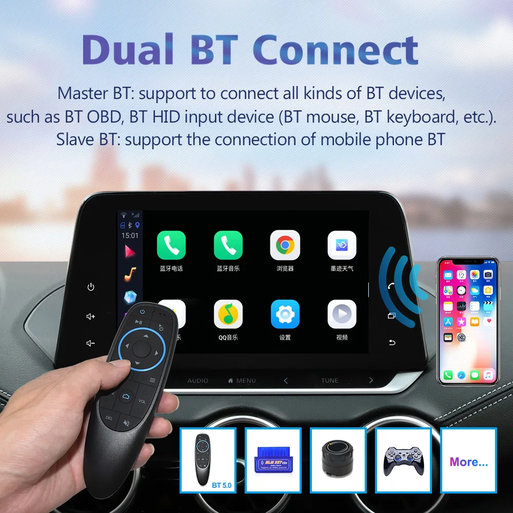 Boitier Multimedia Smart Ai Box 8G+128G 8 Core Android 12 sans fil Android  Auto / Apple Carplay à 249,00 € CAROU TUNING CONCE