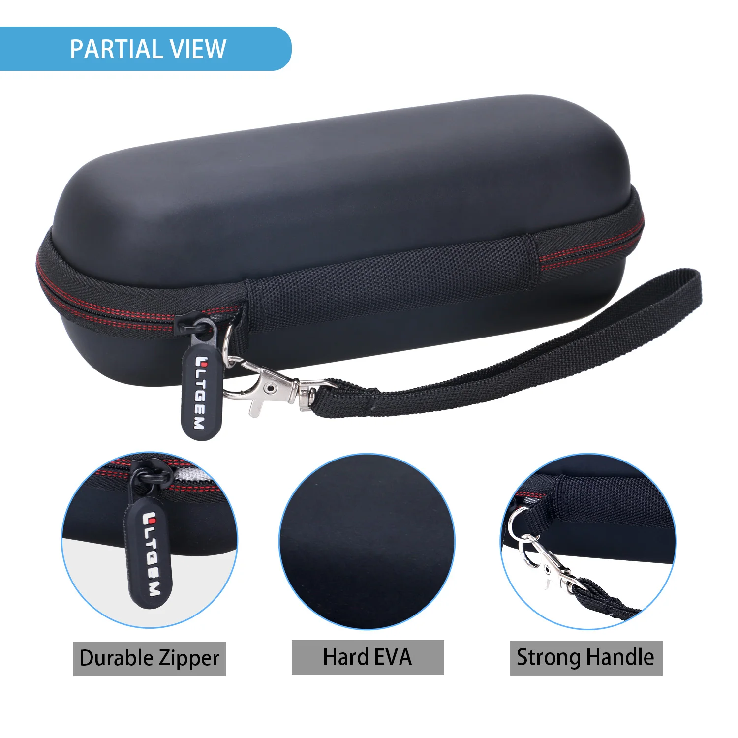 LTGEM EVA Hard Carrying Case for Zoom H1n/Zoom H1essential/H1 Handy Portable Digital Recorder