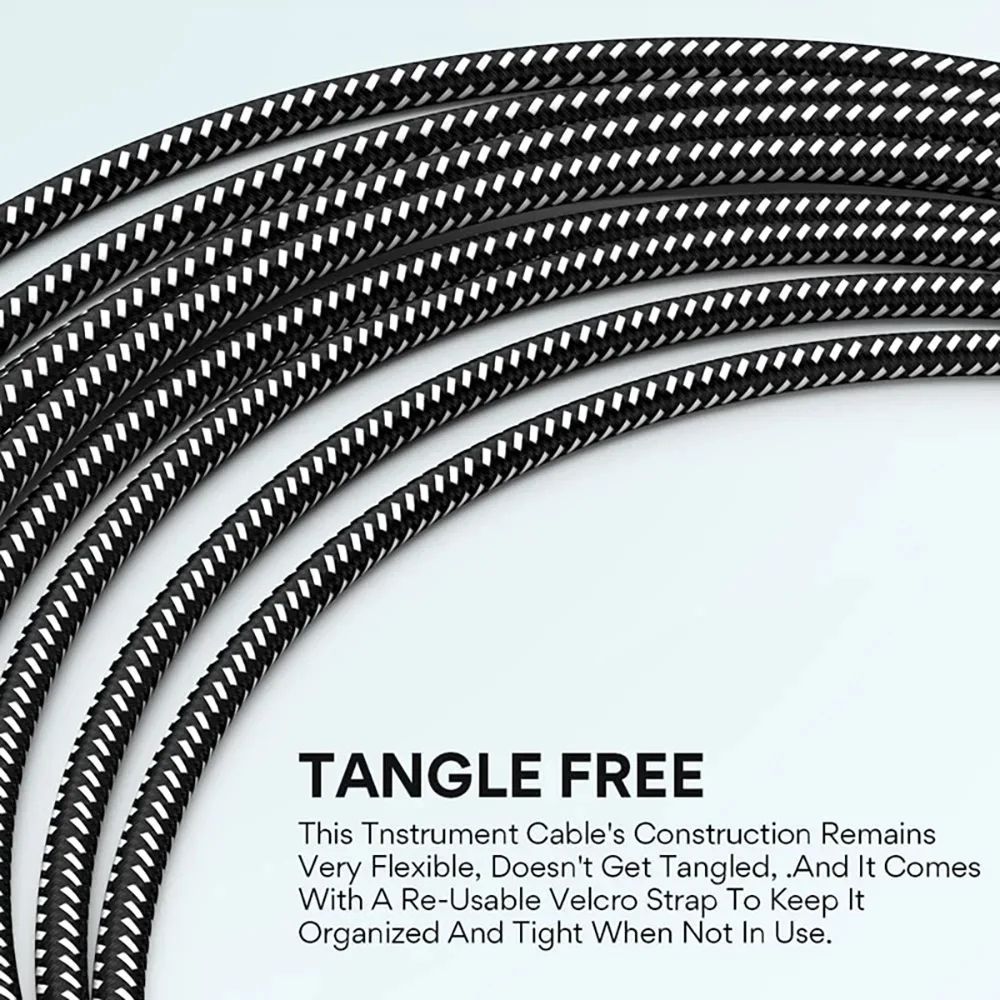 6.35mm Audio Cables TRS 1/4 inch 6.5mm Audio Cable For Electric Guitar Bass 1.5m 3m Gold Plated Shielded Low Noice Jack Cable