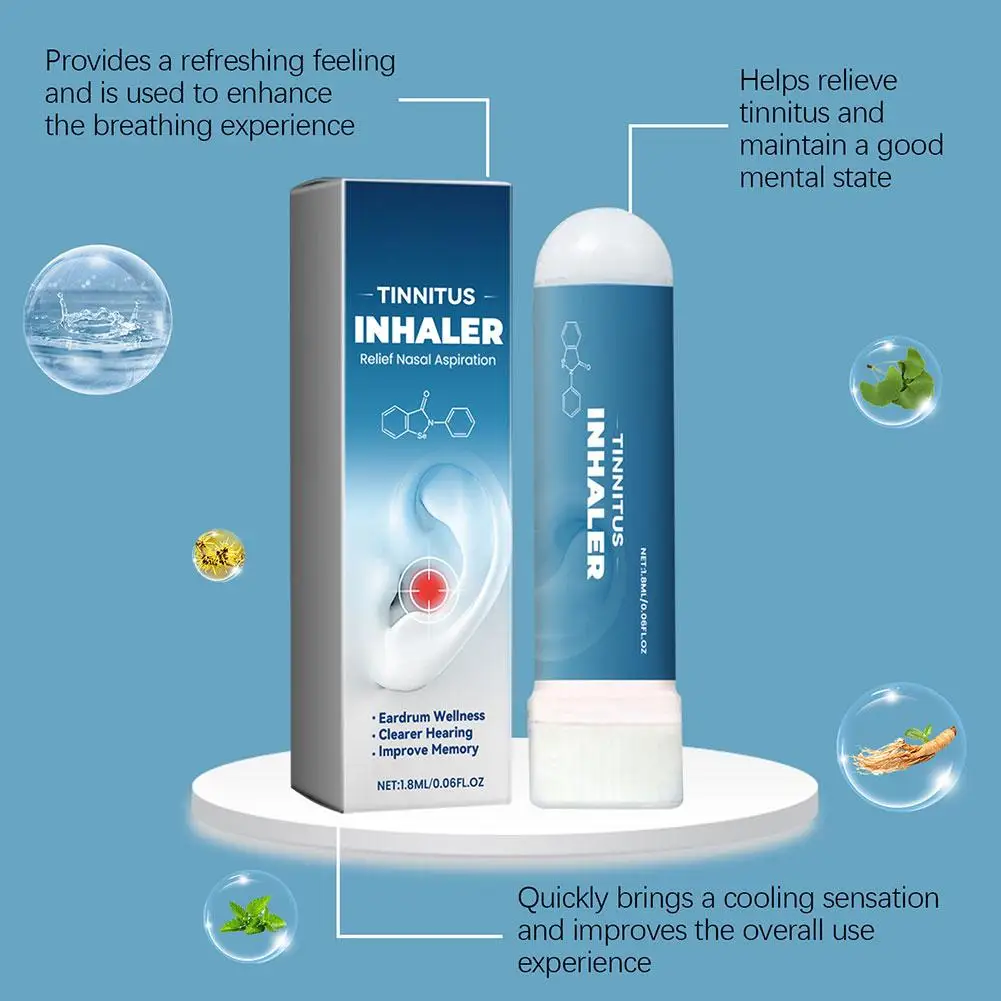 Ear Ringing Relief Treatment Inhaler Relieve Deafness Tinnitus Itching Earache Ear Hard Hearing Treatment Health Care